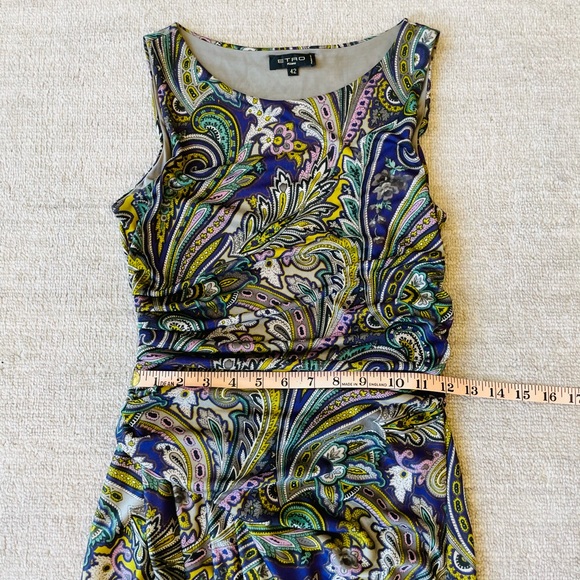 Etro Sleeveless Ruched Dress - Picture 9 of 11